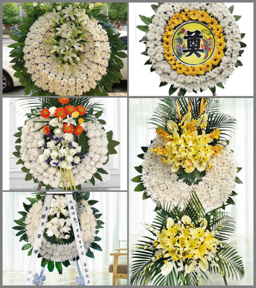 北京顺义区木林镇前王各庄村花圈速递