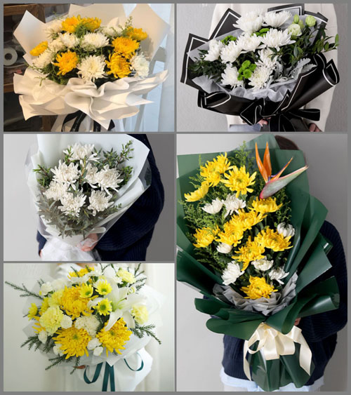 北京顺义区木林镇前王各庄村白事花束代送